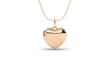 Load image into Gallery viewer, Hear Shape Pendant with Heart Engraving | Purity Nature II
