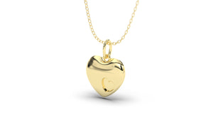 Hear Shape Pendant with Heart Engraving | Purity Nature II