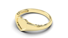 Load image into Gallery viewer, Signet Ring with Heart Design | Purity Motif I
