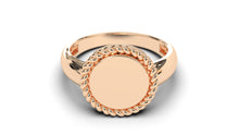 Load image into Gallery viewer, Signet Ring with Rope Design Element | Purity Motif III
