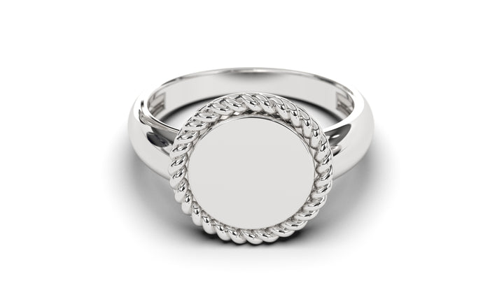 Signet Ring with Rope Design Element | Purity Motif III
