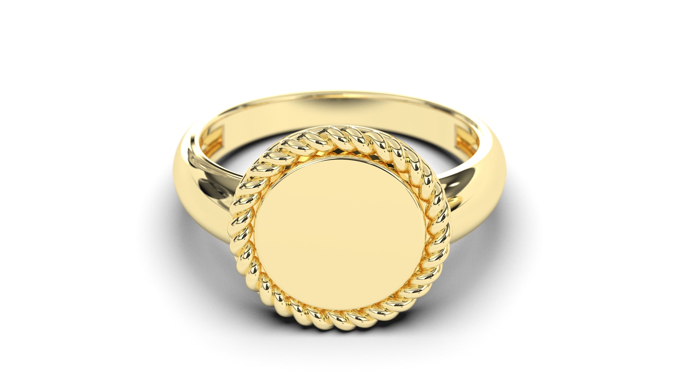 Signet Ring with Rope Design Element | Purity Motif III