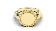 Load image into Gallery viewer, Signet Ring with Rope Design Element | Purity Motif III
