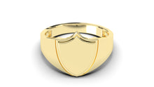 Load image into Gallery viewer, Shield Signet Ring | Purity Motif IV
