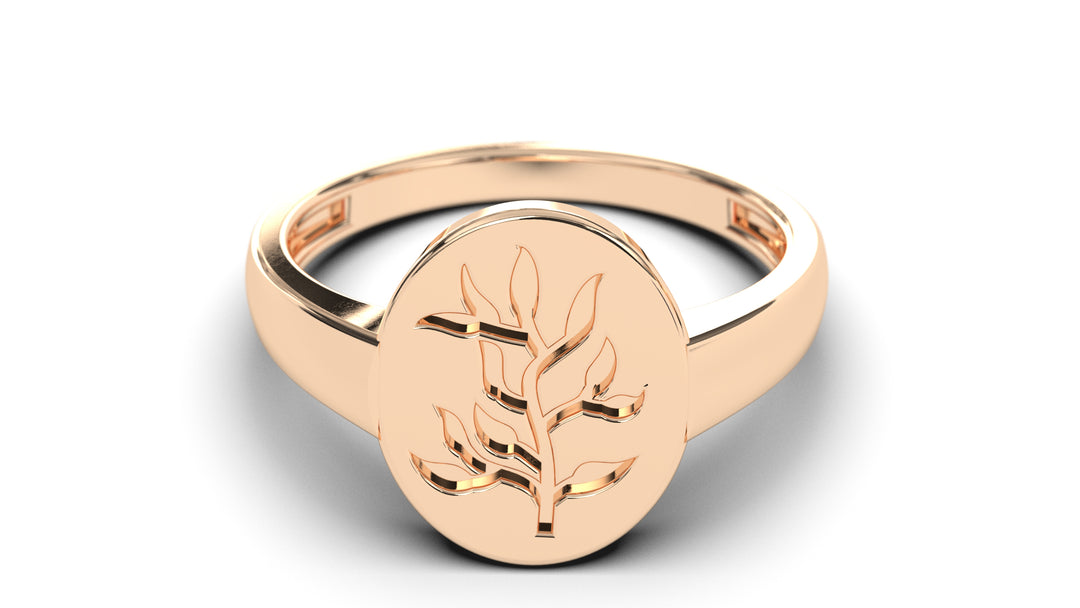 Signet Ring with Tree Design | Purity Nature I