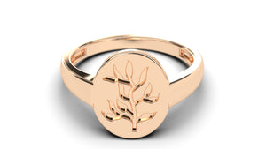 Signet Ring with Tree Design | Purity Nature I