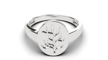 Load image into Gallery viewer, Signet Ring with Tree Design | Purity Nature I
