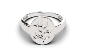Signet Ring with Tree Design | Purity Nature I