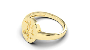 Signet Ring with Tree Design | Purity Nature I