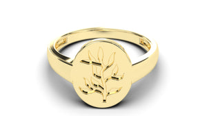Signet Ring with Tree Design | Purity Nature I