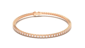 Tennis Bracelet with Round White Diamonds | Fête Jubilee I