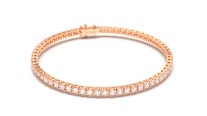 Tennis Bracelet with Round White Diamonds | Fête Jubilee II