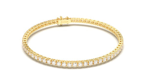 Tennis Bracelet with Round White Diamonds | Fête Jubilee II