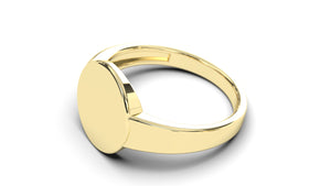 Oval Shape Signet Ring | Purity Forms III