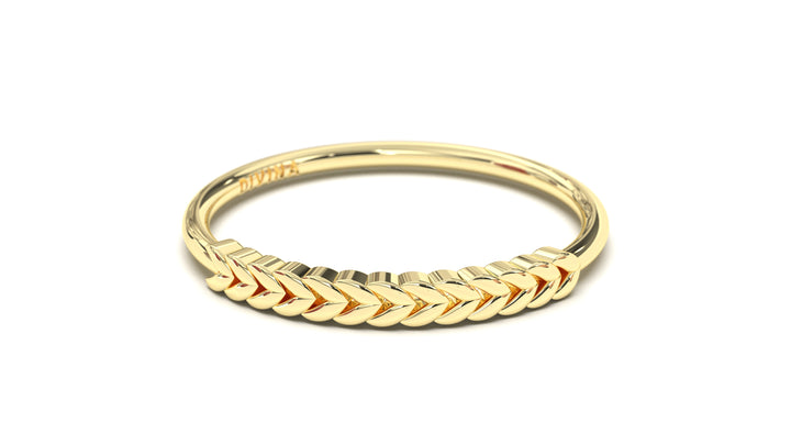 Ring with Two Third Braid Style Design Element | Mix & Match Solo X