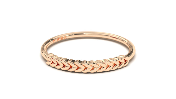 Ring with Two Third Braid Style Design Element | Mix & Match Solo X