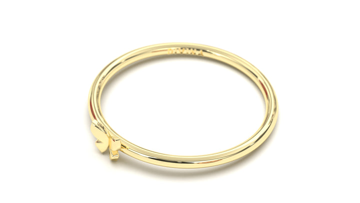 Stackable Ring with Center Piece Butterfly  | Mix & Match Solo III
