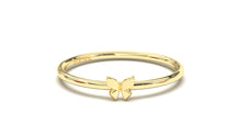 Load image into Gallery viewer, Stackable Ring with Center Piece Butterfly  | Mix &amp; Match Solo III
