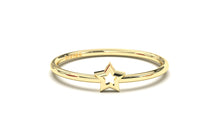 Load image into Gallery viewer, Stackable Ring with Hollow Star in the Middle | Mix &amp; Match Solo IV
