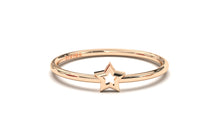 Load image into Gallery viewer, Stackable Ring with Hollow Star in the Middle | Mix &amp; Match Solo IV
