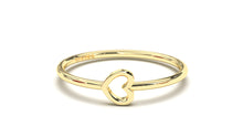 Load image into Gallery viewer, Ring with a Hollow Heart Design in the Center | Mix &amp; Match Solo VII
