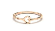 Load image into Gallery viewer, Ring with a Hollow Heart Design in the Center | Mix &amp; Match Solo VII
