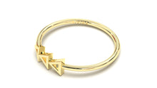 Load image into Gallery viewer, Ring with Three Pyramids as a Center Piece | Mix &amp; Match Solo VIII
