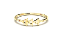Load image into Gallery viewer, Ring with Three Pyramids as a Center Piece | Mix &amp; Match Solo VIII
